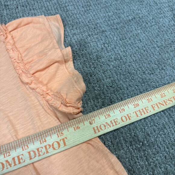 Loft Blouse Orange Cap Sleeve Women’s Size Small - Picture 7 of 11